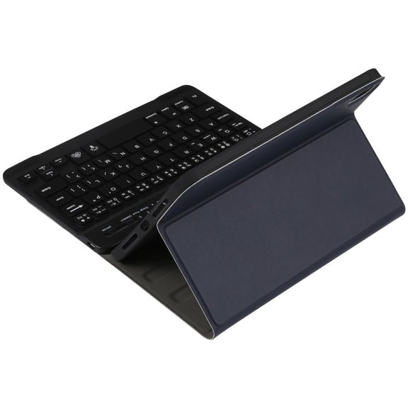 A06S Detachable Lambskin Texture Ultra-thin TPU Backlight Bluetooth Keyboard Leather Tablet Case with Stand For iPad mini 6 (Blue)
