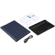 A06S Detachable Lambskin Texture Ultra-thin TPU Backlight Bluetooth Keyboard Leather Tablet Case with Stand For iPad mini 6 (Blue)