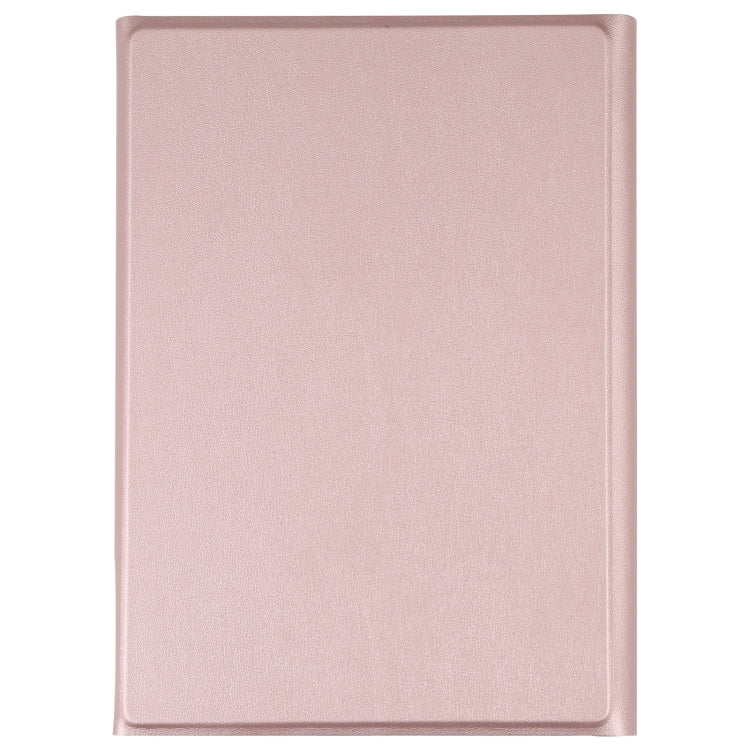 A06S Detachable Lambskin Texture Ultra-thin TPU Backlight Bluetooth Keyboard Leather Tablet Case with Stand For iPad mini 6(Rose Gold)