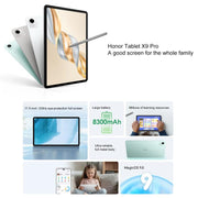 Honor Pad X9 Pro WiFi Tablet PC, 11.5 inch 8GB+128GB MagicOS 9.0 Qualcomm Snapdragon 685 Octa Core (White)