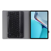 AW11 Detachable Lambskin Texture Ultra-thin TPU Bluetooth Keyboard Leather Tablet Case with Stand For Huawei MatePad 11 2021(Black)