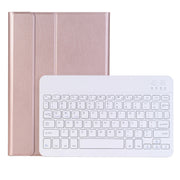 AW11 Detachable Lambskin Texture Ultra-thin TPU Bluetooth Keyboard Leather Tablet Case with Stand For Huawei MatePad 11 2021(Rose Gold)