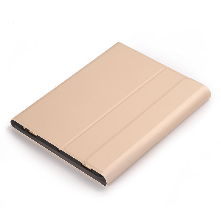 AW11-A Detachable Lambskin Texture Ultra-thin TPU Bluetooth Keyboard Leather Tablet Case with Touchpad & Stand For Huawei MatePad 11 2021(Gold)