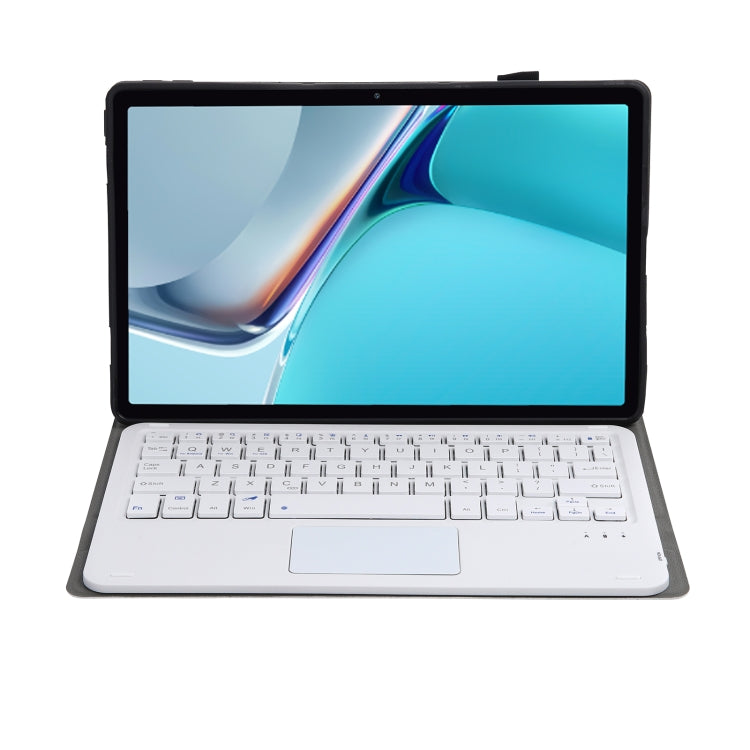 AW11-A Detachable Lambskin Texture Ultra-thin TPU Bluetooth Keyboard Leather Tablet Case with Touchpad & Stand For Huawei MatePad 11 2021(Gold)
