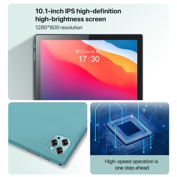 Y22 10.1 inch Smart Learning Tablet PC, 4GB+64GB, Android 10 MTK6755 Octa Core, 4G Network, US Plug (Light Green)