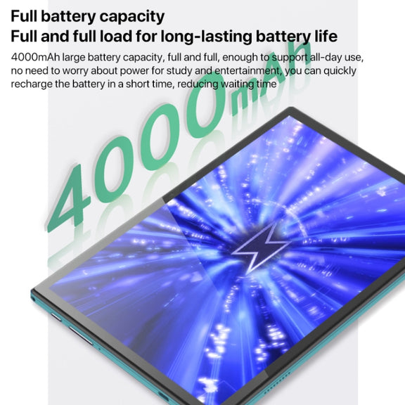 Y22 10.1 inch Smart Learning Tablet PC, 4GB+64GB, Android 10 MTK6755 Octa Core, 4G Network, US Plug (Light Green)