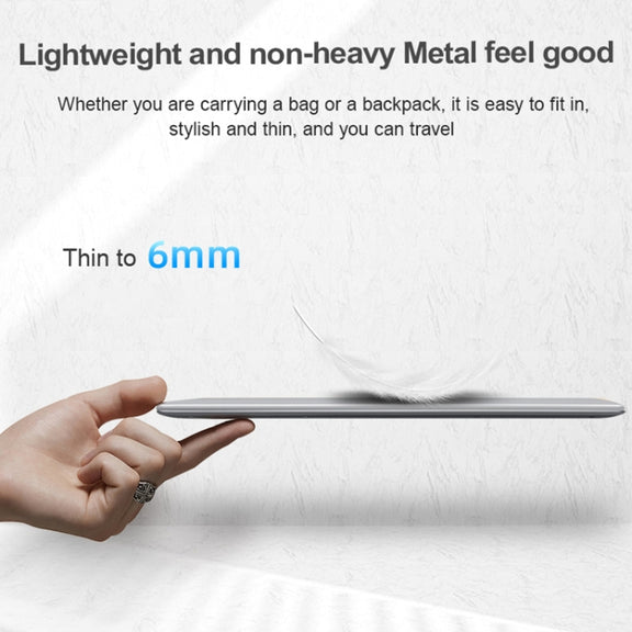H15 15.6 inch Ultrathin Laptop, 16GB+128GB, Windows 11 Intel Processor N95 Quad Core, EU Plug (Silver)