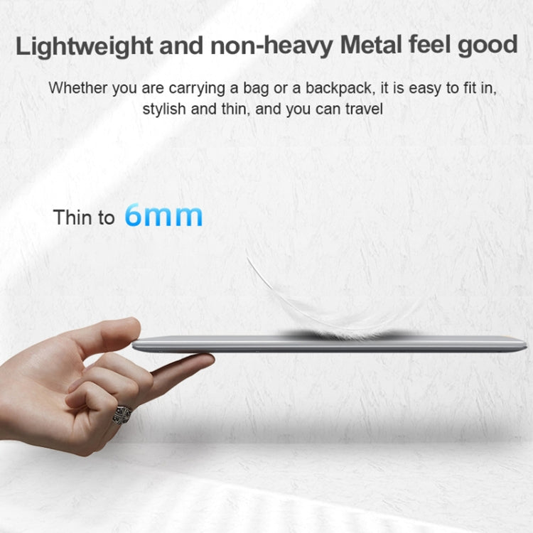 H15 15.6 inch Ultrathin Laptop, 16GB+256GB, Windows 11 Intel Processor N95 Quad Core, EU Plug (Silver)