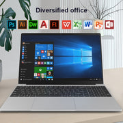 H15 15.6 inch Ultrathin Laptop, 16GB+512GB, Windows 11 Intel Processor N95 Quad Core, EU Plug (Silver)
