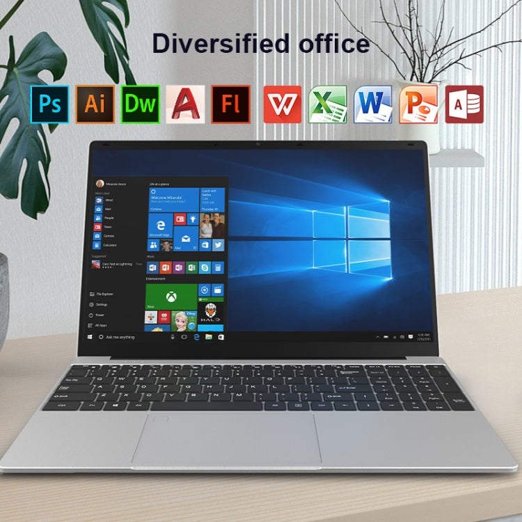 H15 15.6 inch Ultrathin Laptop, 16GB+1TB, Windows 11 Intel Processor N95 Quad Core, EU Plug (Silver)