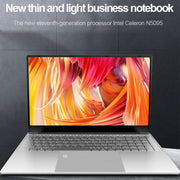 H15 15.6 inch Ultrathin Laptop, 16GB+128GB, Windows 11 Intel Celeron N5095 Quad Core, EU Plug (Silver)