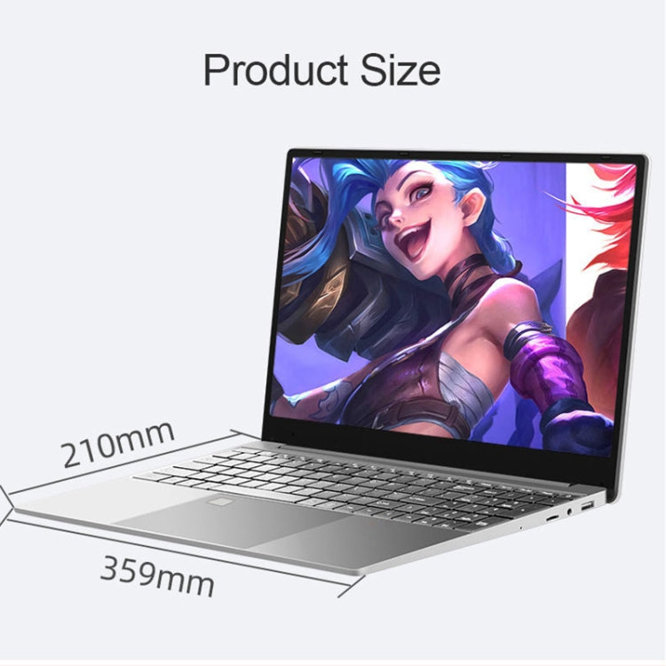 H15 15.6 inch Ultrathin Laptop, 16GB+1TB, Windows 11 Intel Celeron N5095 Quad Core, US Plug (Silver)