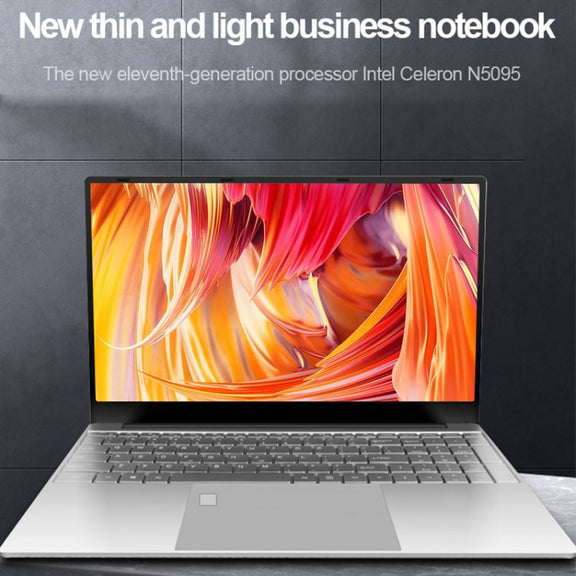 H15 15.6 inch Ultrathin Laptop, 16GB+1TB, Windows 11 Intel Celeron N5095 Quad Core, US Plug (Silver)