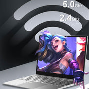 H15 15.6 inch Ultrathin Laptop, 16GB+1TB, Windows 11 Intel Celeron N5095 Quad Core, US Plug (Silver)