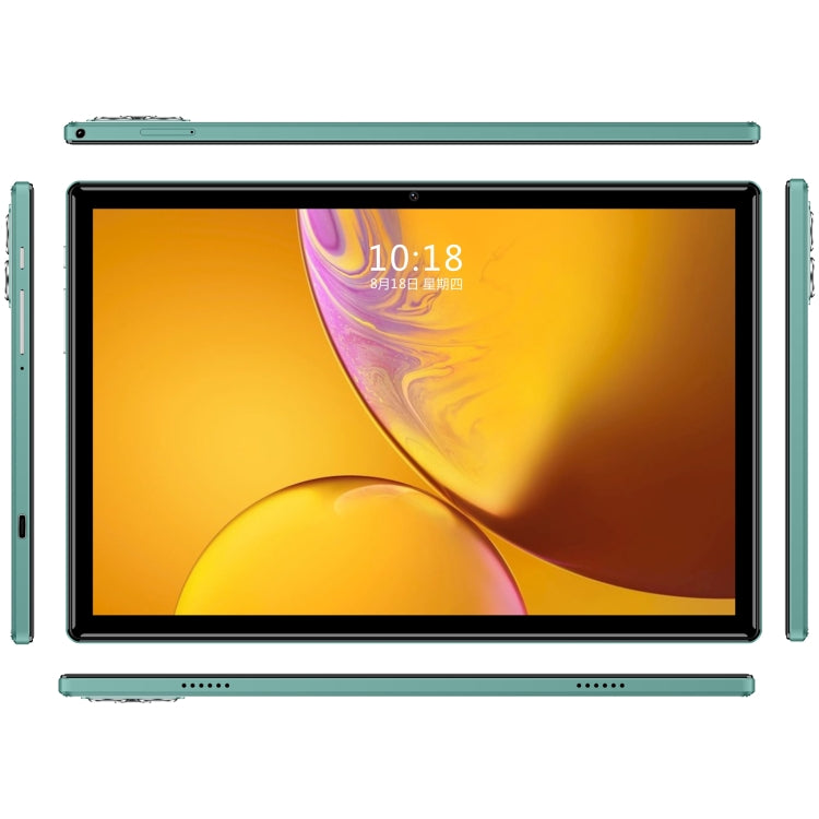 X09 10.1 inch 4G LTE Tablet PC, 4GB+64GB, Android 8.1 MTK6755 Octa Core, Support Dual SIM, EU Plug (Green)