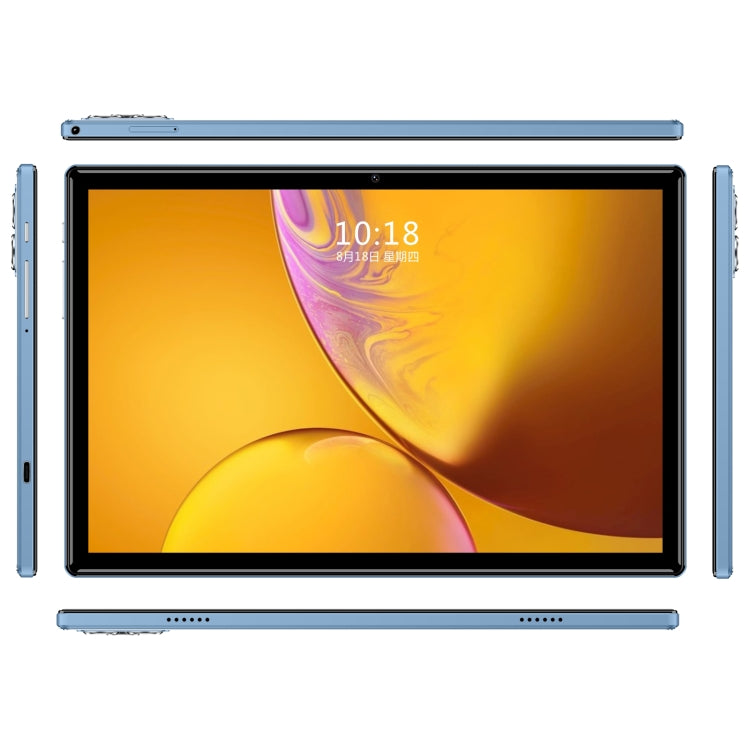 X09 10.1 inch 4G LTE Tablet PC, 4GB+64GB, Android 8.1 MTK6755 Octa Core, Support Dual SIM, EU Plug (Blue)
