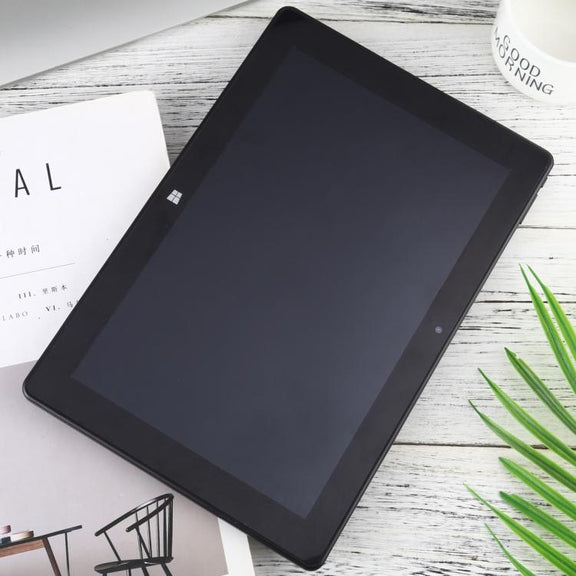 Hongsamde Tablet PC, 12GB+128GB, 10.1 inch Windows 11 Intel Celeron J4105, without Keyboard Leather Case (EU Plug)
