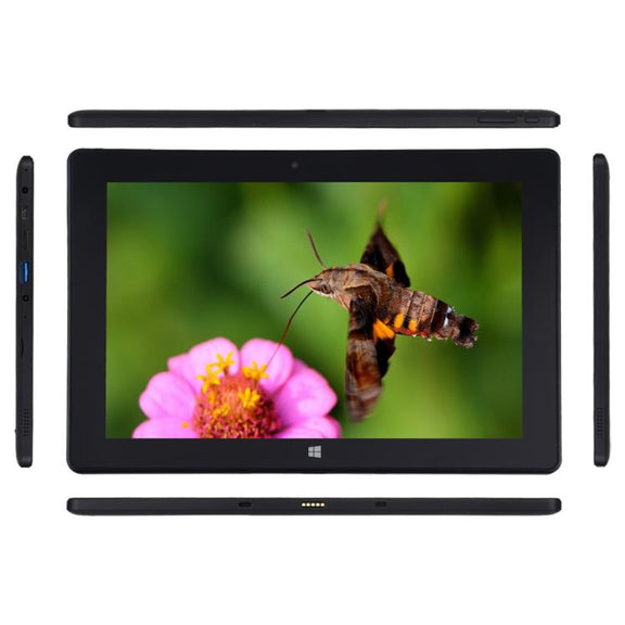 Hongsamde Tablet PC, 12GB+128GB, 10.1 inch Windows 11 Intel Celeron J4105, without Keyboard Leather Case (EU Plug)