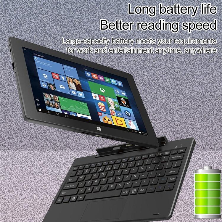 Hongsamde Tablet PC, 12GB+128GB, 10.1 inch Windows 11 Intel Celeron J4105, without Keyboard Leather Case (US Plug)