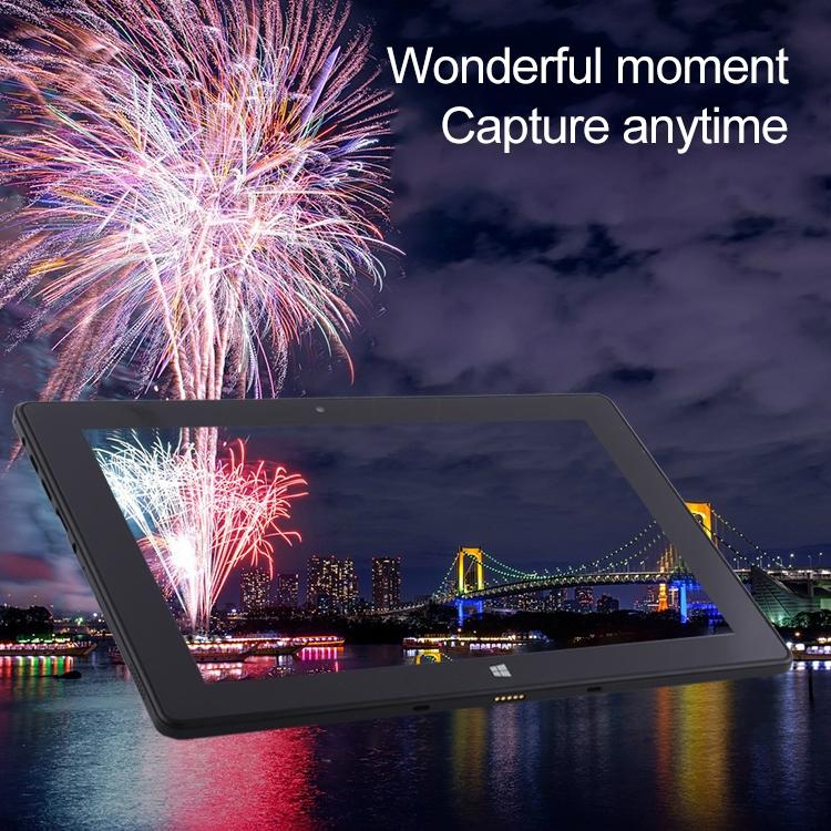 Hongsamde Tablet PC, 12GB+128GB, 10.1 inch Windows 11 Intel Celeron J4105, without Keyboard Leather Case (EU Plug)