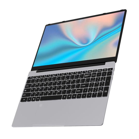 N5095 15.6 inch Laptop, 8GB+256GB, Windows 11 Intel Celeron N5095 Quad Core, Support Fingerprint Unlock, US Plug (Silver)