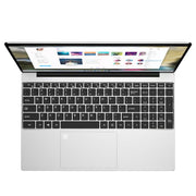 N5095 15.6 inch Laptop, 8GB+256GB, Windows 11 Intel Celeron N5095 Quad Core, Support Fingerprint Unlock, US Plug (Silver)