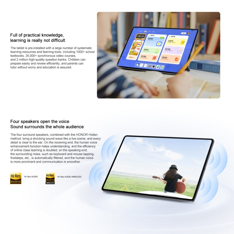 Honor Pad X9 WiFi Tablet PC, 11 inch 6GB+128GB MagicOS 8.0 Qualcomm Snapdragon 680 Octa Core (Grey)