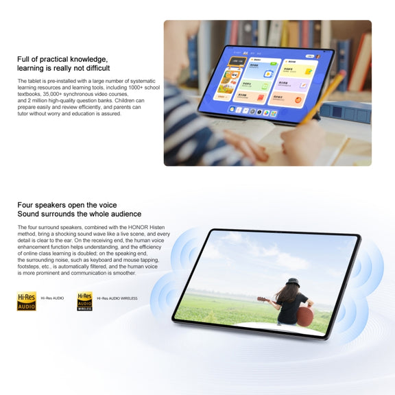Honor Pad X9 WiFi Tablet PC, 11 inch 6GB+128GB MagicOS 8.0 Qualcomm Snapdragon 680 Octa Core (Grey)
