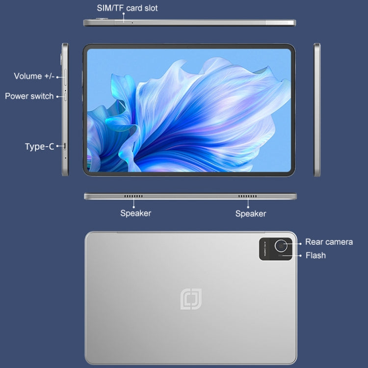 Jumper EZpad M10 Pro Tablet PC, 6GB+128GB, 10.36 inch Android 14 OS Unisoc T606 Octa Core Network: 4G, EU Plug