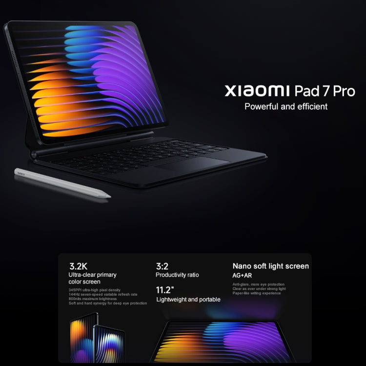 Xiaomi Pad 7 Pro 11.2 inch, 8GB+256GB, HyperOS 2 Qualcomm Snapdragon 8s Gen3 Octa Core (Blue)