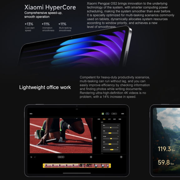 Xiaomi Pad 7 Pro 11.2 inch, 8GB+256GB, HyperOS 2 Qualcomm Snapdragon 8s Gen3 Octa Core (Blue)