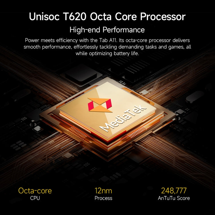 Ulefone Tab A11 Tablet PC, 6GB+256GB, 11 inch Android 14 Unisoc T620 Octa Core 4G Network, EU Plug (Space Grey)