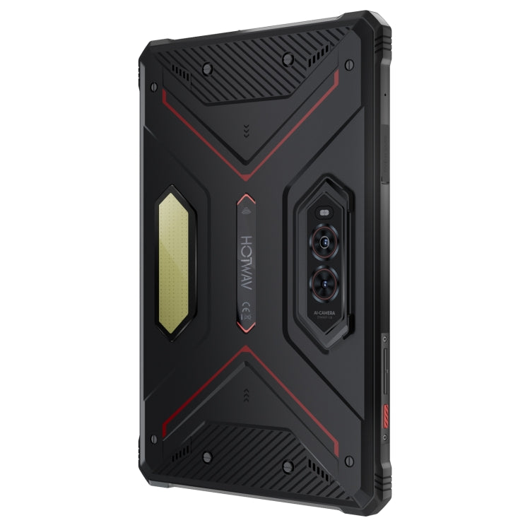 HOTWAV Tab R9 Pro IP68/IP69K Rugged Tablet, 6GB+256GB, 11 inch Android 14 Unisoc T606 Octa Core 4G Network, Global Version with Google Play, EU Plug (Black Red)