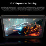 HOTWAV Tab R8 IP68/IP69K Rugged Tablet, 4GB+128GB, 10.1 inch Android 14 Unisoc T606 Octa Core 4G Network, Global Version with Google Play, EU Plug (Black+Orange)