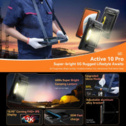 Blackview Active 10 Pro 5G Rugged Tablet, 12GB+256GB, 10.95 inch Android 14 Dimensity 7300 Octa Core, Global Version with Google Play (Black)