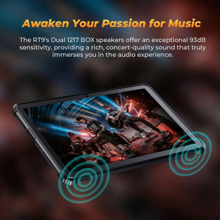 OUKITEL RT9 4G Network IP68/IP69K Rugged Tablet, 6GB+256GB, 11 inch Android 14 Unisoc T606 Octa-Core Support Dual SIM, EU Plug (Orange)