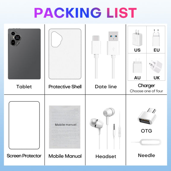 Pad7 Ultra 10.1 inch 3G Phone Call Tablet PC, 2GB+32GB, Android 8.1 MTK6737 Quad Core, US Plug (Silver)