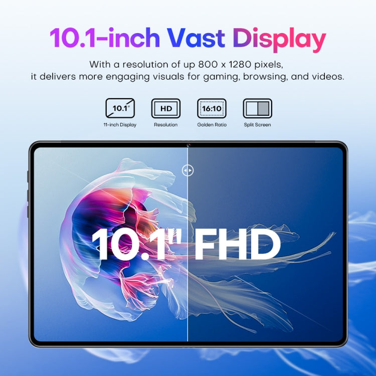Pad7 Ultra 10.1 inch 3G Phone Call Tablet PC, 2GB+32GB, Android 8.1 MTK6737 Quad Core, EU Plug (Silver)