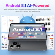 Pad7 Ultra 10.1 inch 3G Phone Call Tablet PC, 2GB+32GB, Android 8.1 MTK6737 Quad Core, US Plug (Silver)