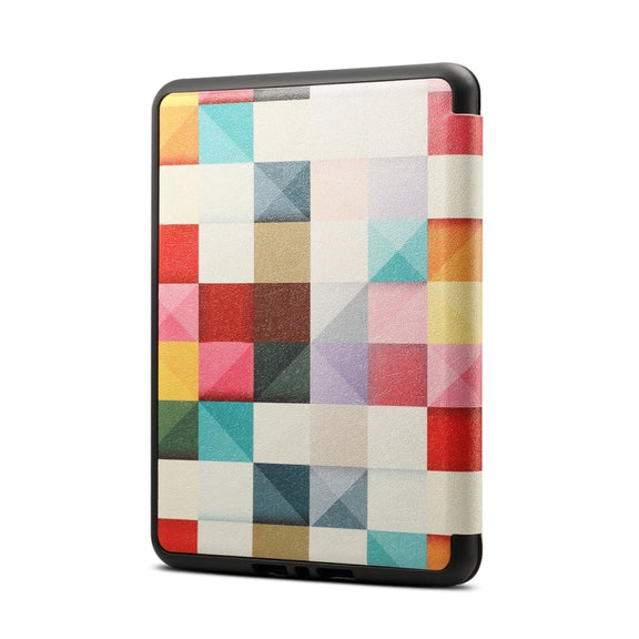 Colors Magic Cube Pattern Horizontal Flip PU + TPU Leather Protective Case for Amazon Kindle Paperwhite 4 (2018), with Sleep & Wake-up Function