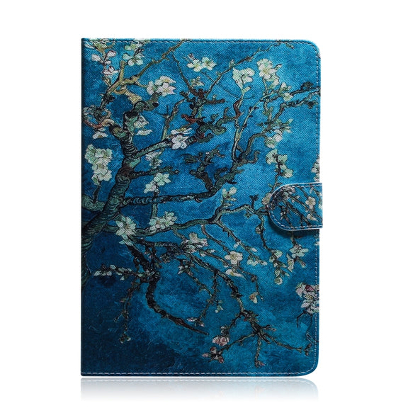 Apricot Blossom Pattern Horizontal Flip Leather Case for Amazon Kindle Paperwhite 4 (2018) / 3 / 2 / 1, with Holder & Card Slot & Wallet