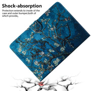 Apricot Blossom Pattern Horizontal Flip Leather Case for Amazon Kindle Paperwhite 4 (2018) / 3 / 2 / 1, with Holder & Card Slot & Wallet