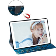 Apricot Blossom Pattern Horizontal Flip Leather Case for Amazon Kindle Paperwhite 4 (2018) / 3 / 2 / 1, with Holder & Card Slot & Wallet