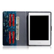 Apricot Blossom Pattern Horizontal Flip Leather Case for Amazon Kindle Paperwhite 4 (2018) / 3 / 2 / 1, with Holder & Card Slot & Wallet