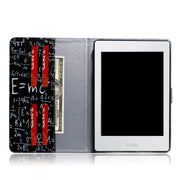 Formula Pattern Horizontal Flip Leather Case for Amazon Kindle Paperwhite 4 (2018) / 3 / 2 / 1, with Holder & Card Slot & Wallet