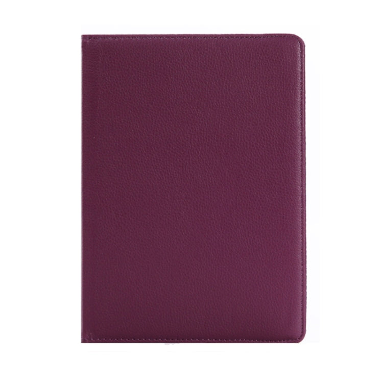 Litchi Texture Horizontal Flip 360 Degrees Rotation Leather Case for Huawei MediaPad T5 10.1, with Holder (Purple)
