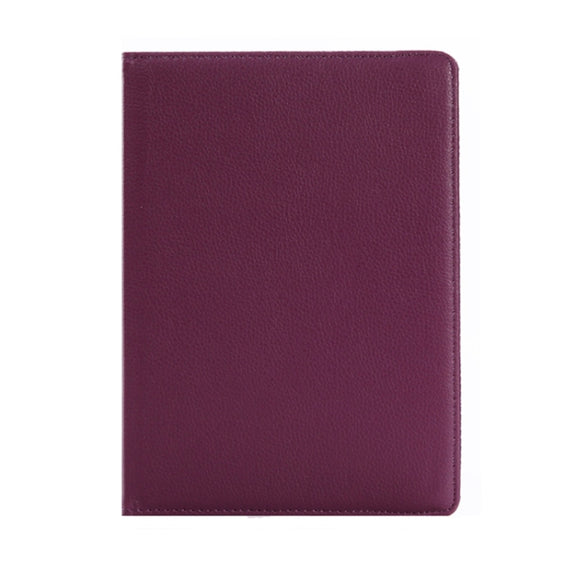 Litchi Texture Horizontal Flip 360 Degrees Rotation Leather Case for Huawei MediaPad T5 10.1, with Holder (Purple)