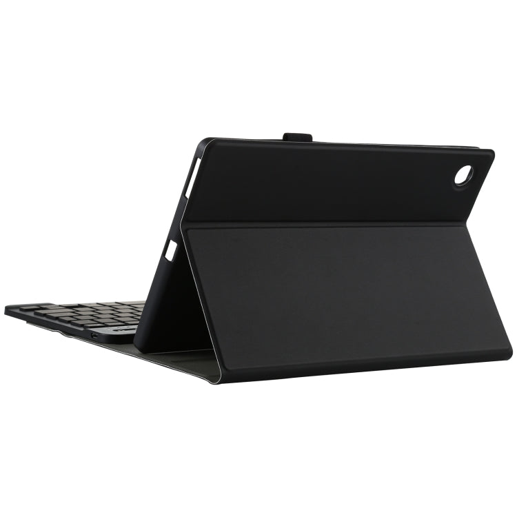 AM10S Detachable Bluetooth Backlight Keyboard Ultrathin Horizontal Flip Leather Tablet Case with Holder for Lenovo M10 Plus 10.3 inch X606F(Black)