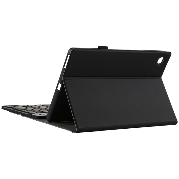 AM10S Detachable Bluetooth Backlight Keyboard Ultrathin Horizontal Flip Leather Tablet Case with Holder for Lenovo M10 Plus 10.3 inch X606F(Black)