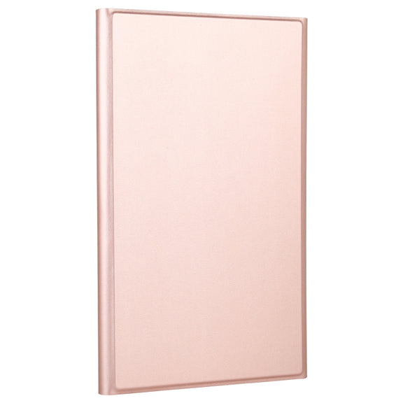 AM10S Detachable Bluetooth Backlight Keyboard Ultrathin Horizontal Flip Leather Tablet Case with Holder for Lenovo M10 Plus 10.3 inch X606F(Rose Gold)